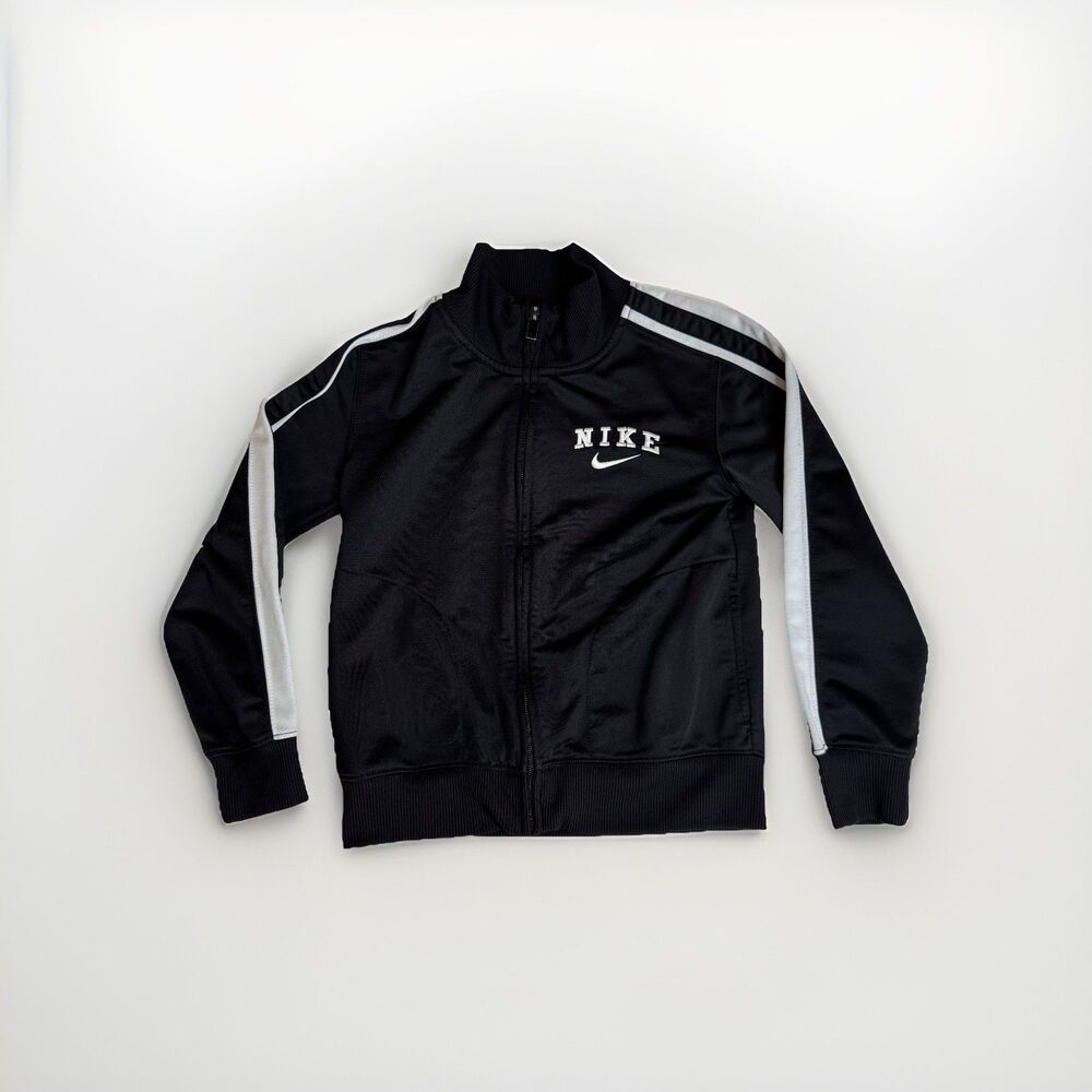Nike Kids Track Jacket Boys Size 6 Full Zip Athletic Swoosh